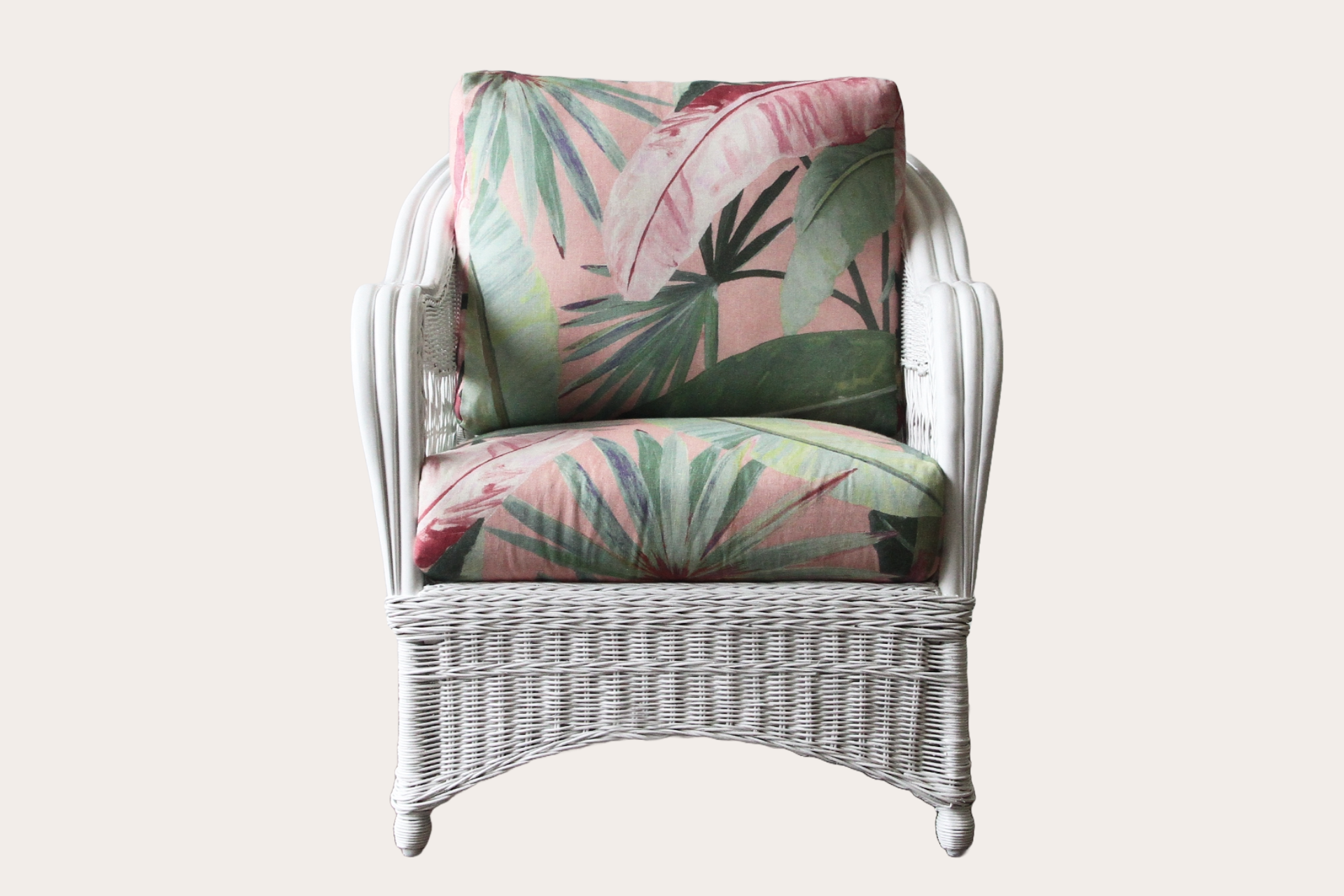 Woven wicker chair