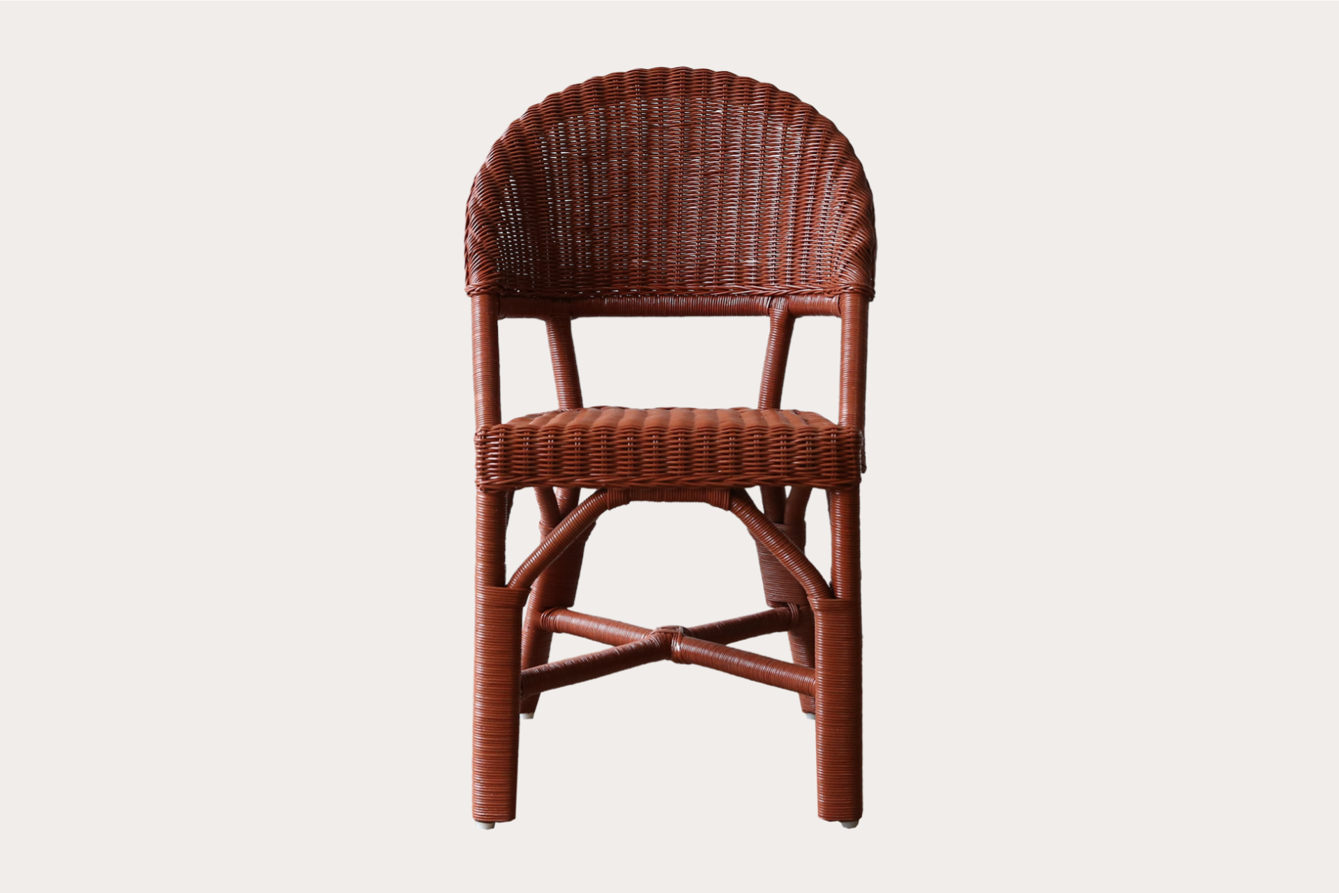 Handcrafted terracotta dining chair suitable for residential and commercial interiors