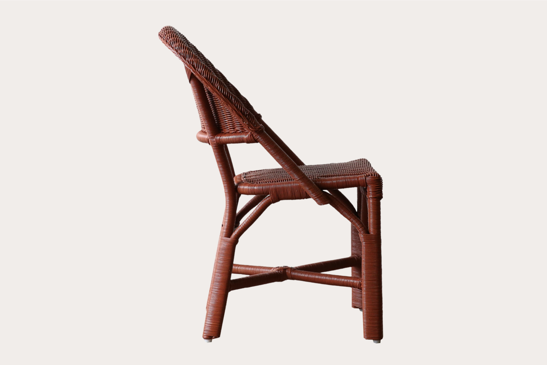 Handcrafted terracotta dining chair suitable for residential and commercial interiors