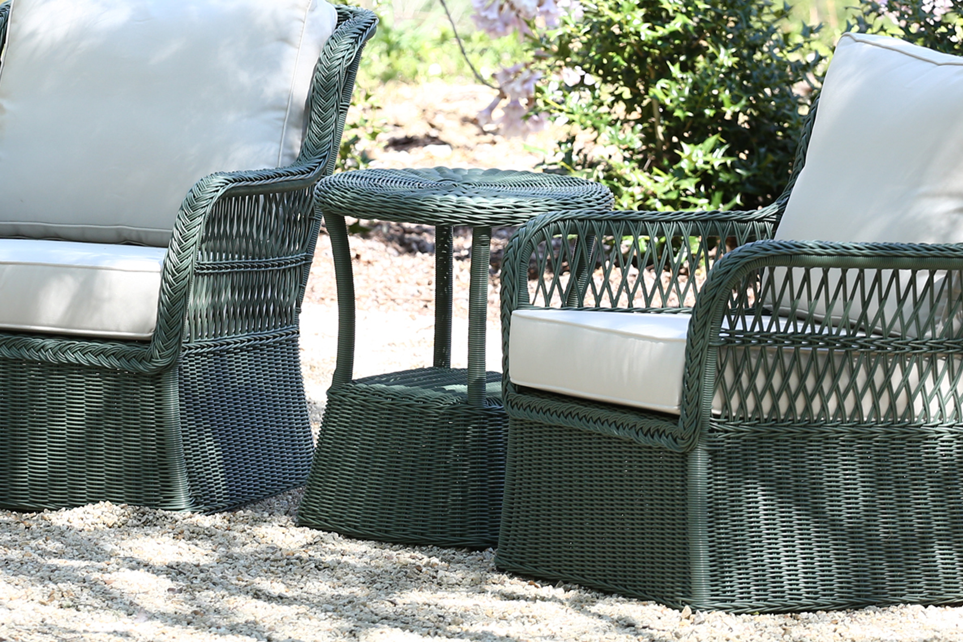 Cortile Outdoor Side Table. 50cm Round. Wilderness