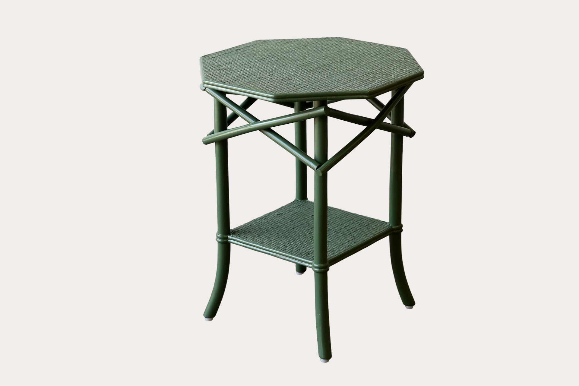 Ellerton Octagonal Side Table. Reseda Green