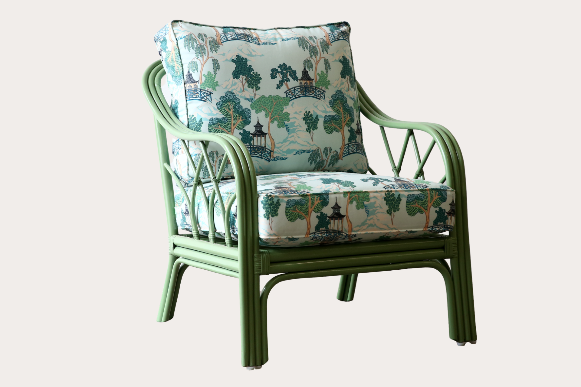 Florence Armchair. Green