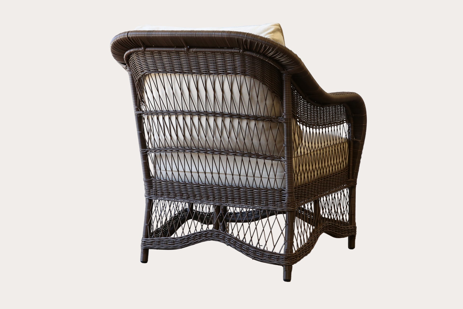 Hartley Outdoor Armchair. Brown Wash