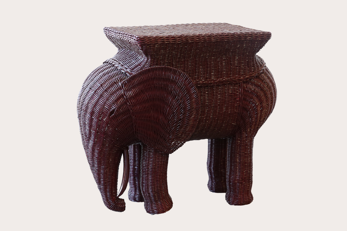 Jelani Side Table. Wine Red