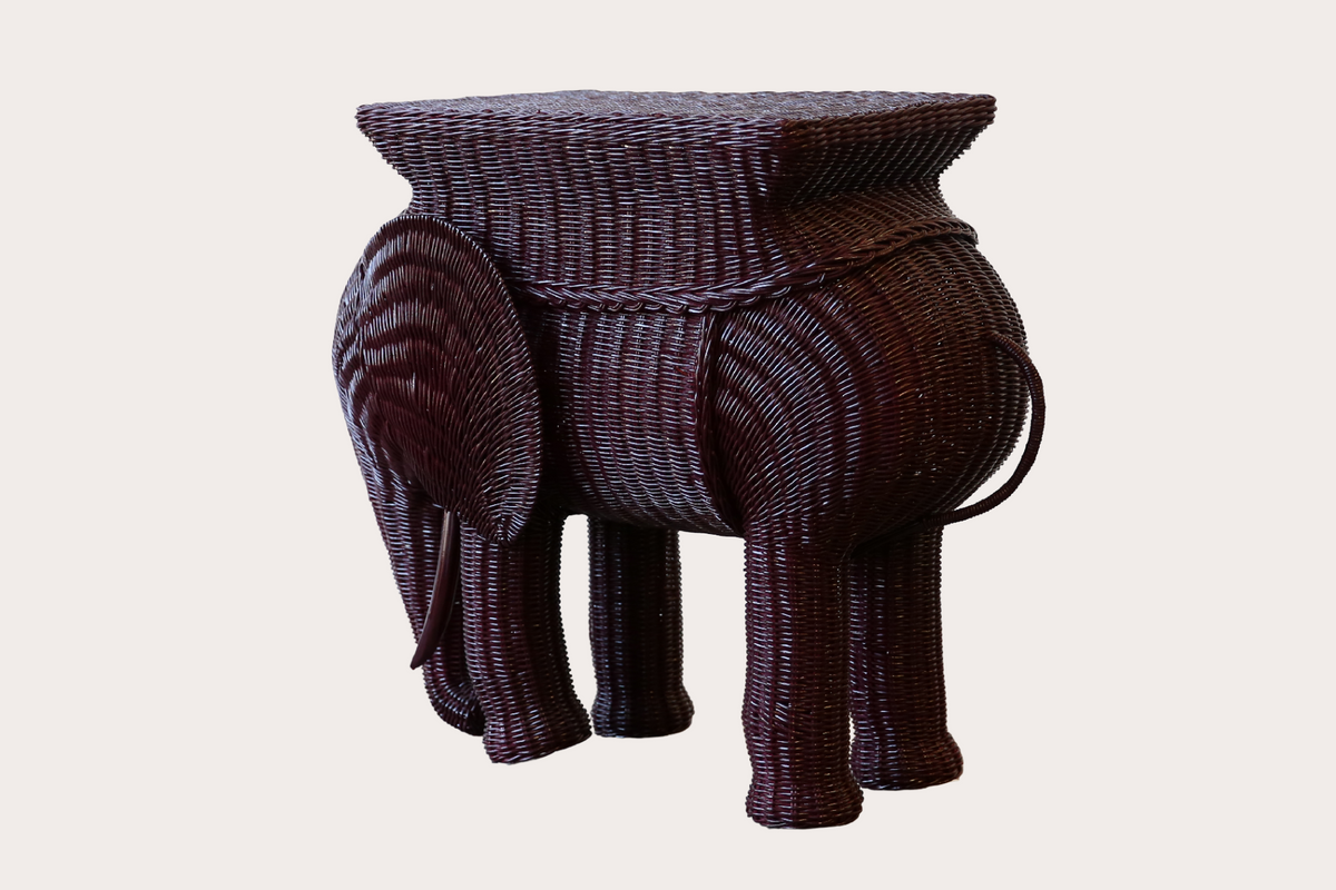 Jelani Side Table. Wine Red