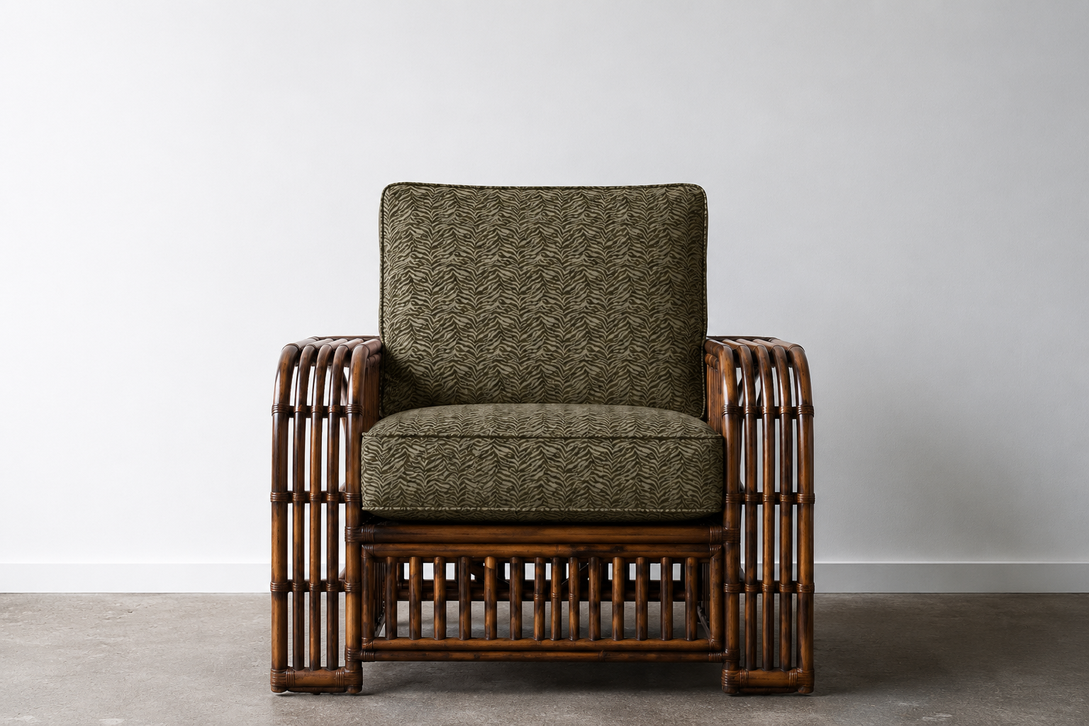 Key Largo Armchair. Brown Wash