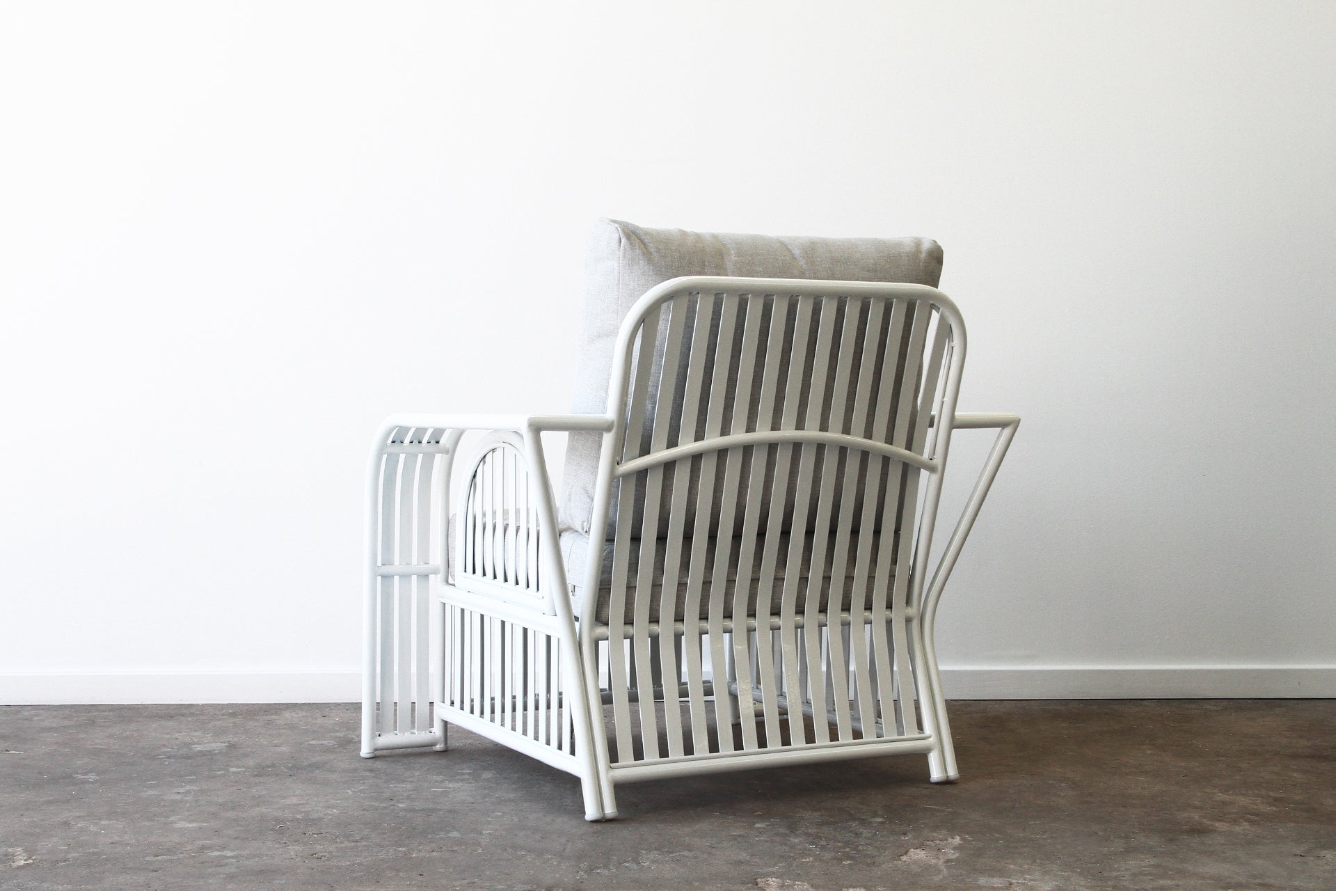 Key Largo Outdoor Aluminium Armchair. White
