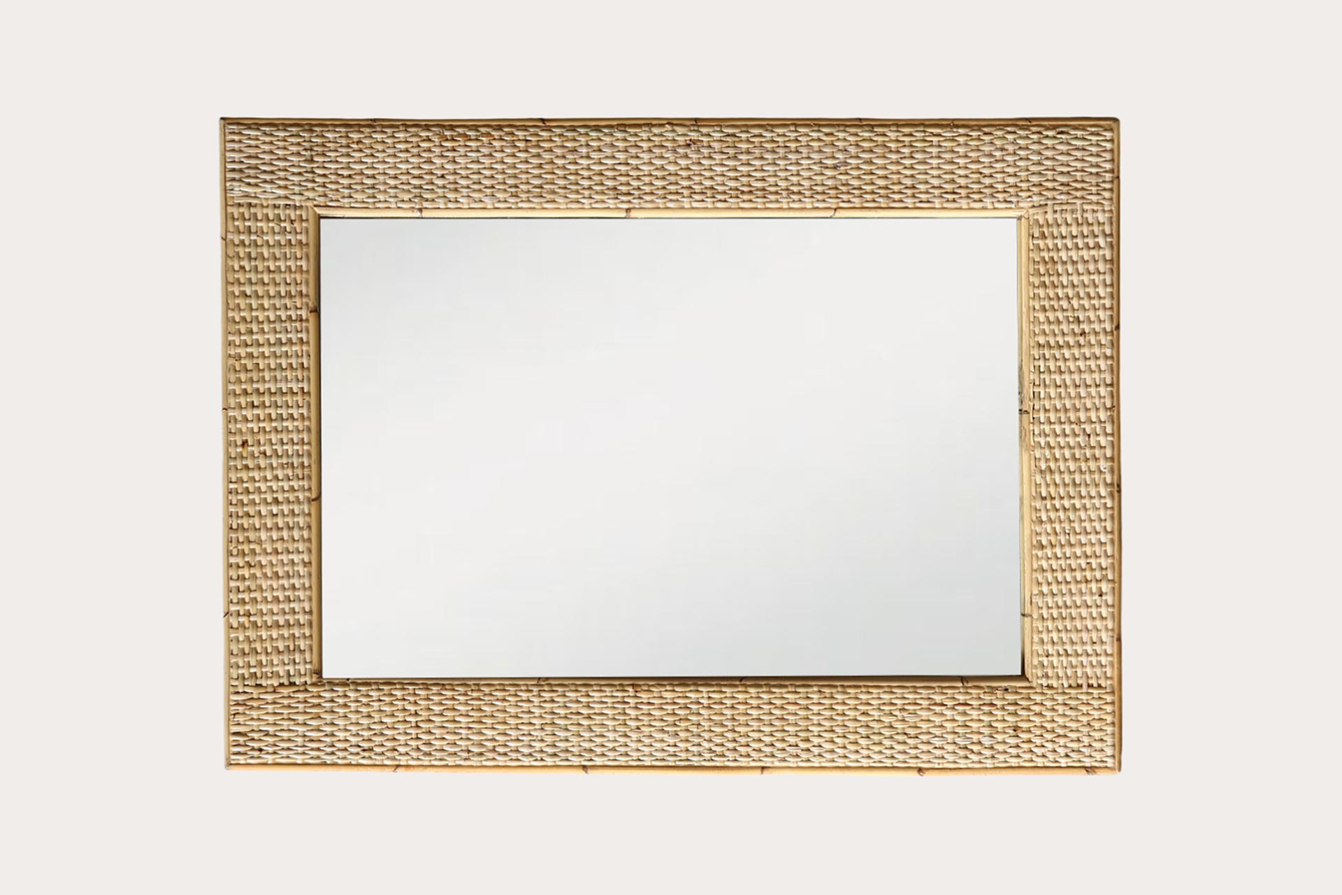 Larino Rectangle Mirror. Natural