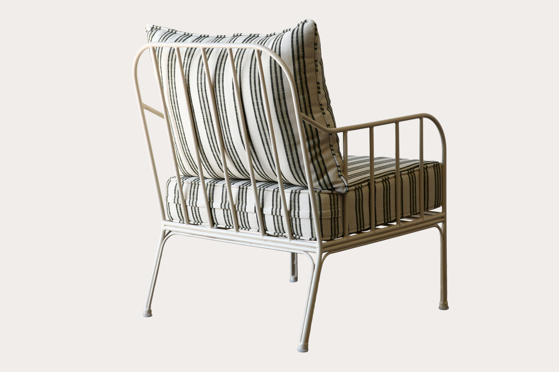 Luzon Armchair. Steel. Oyster White.