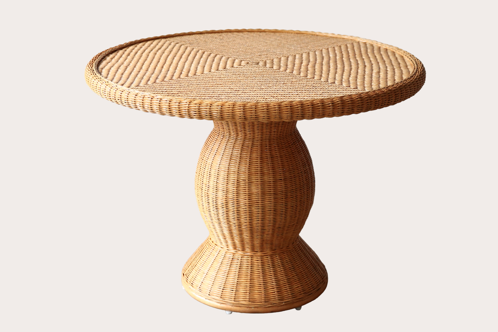 Pompei Dining Table with Glass Top. Honey