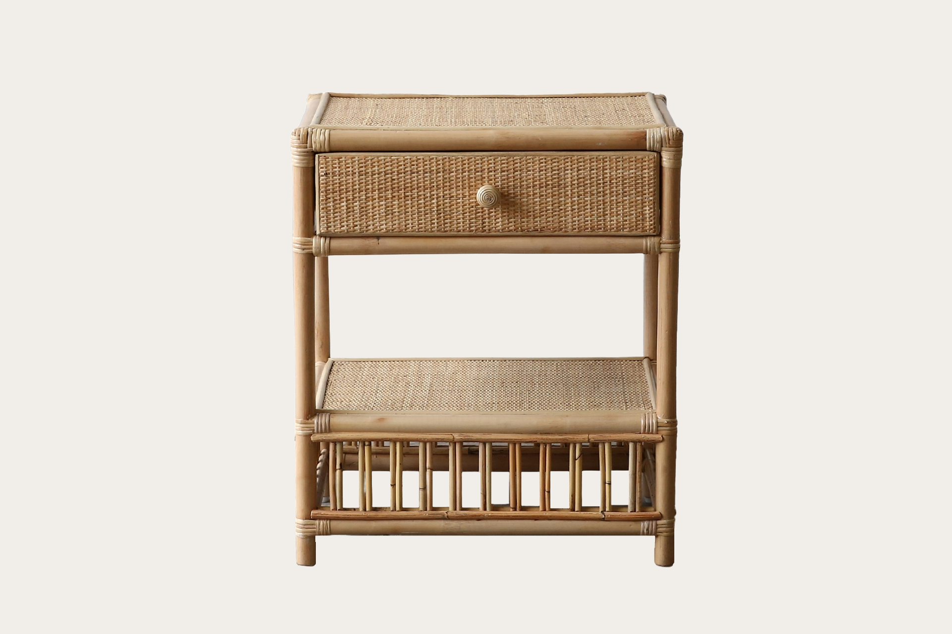 President 1 Drawer Bedside. Natural