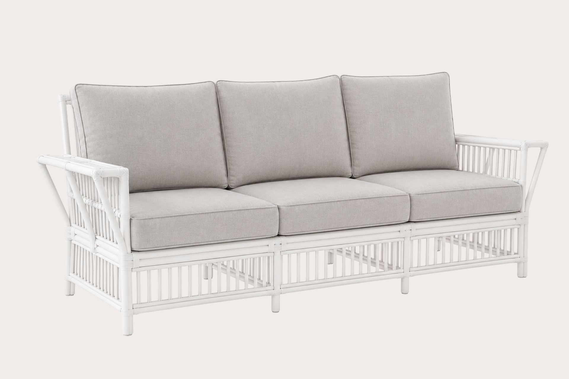 President 3 Seater. White