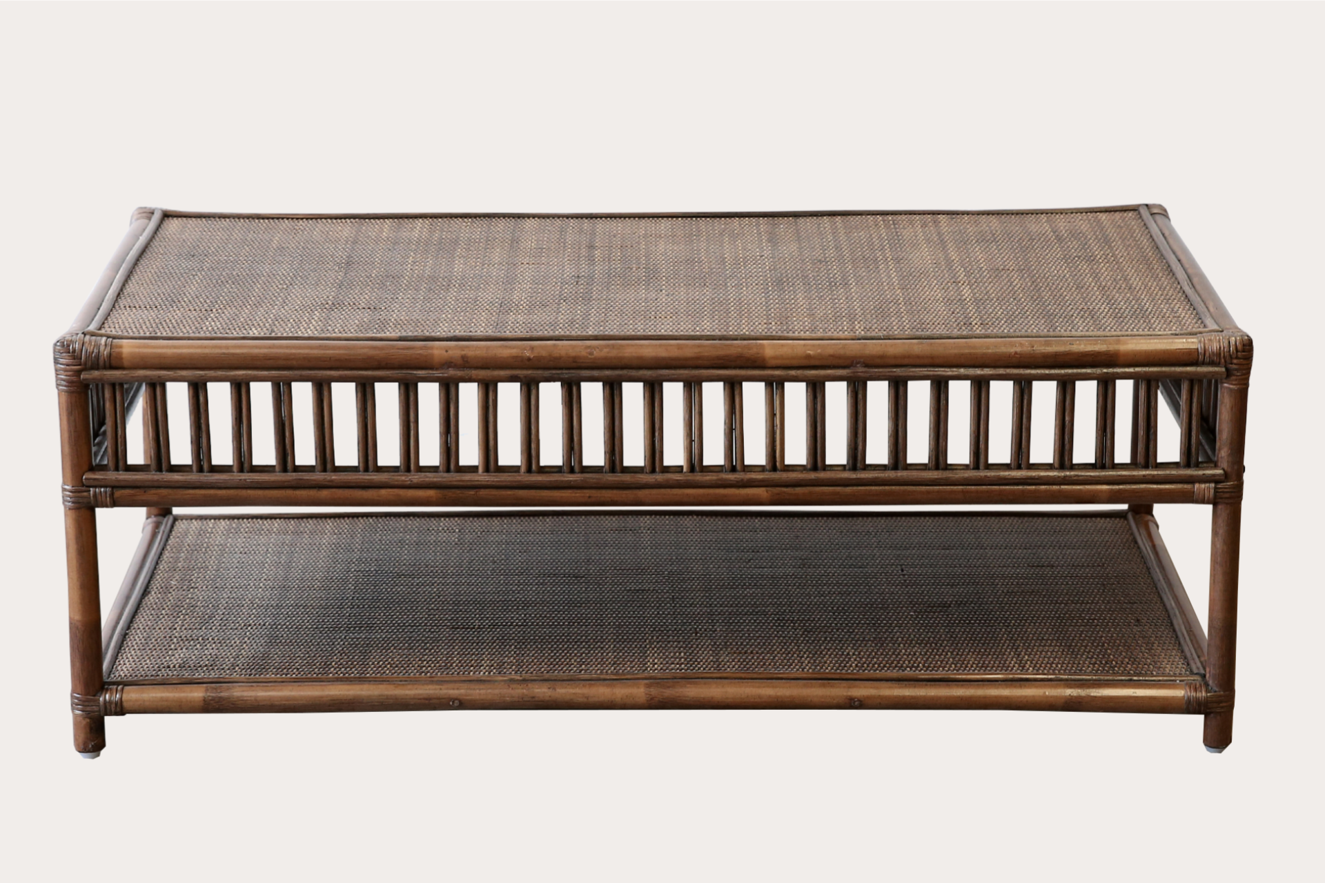President Coffee Table. Brown Wash