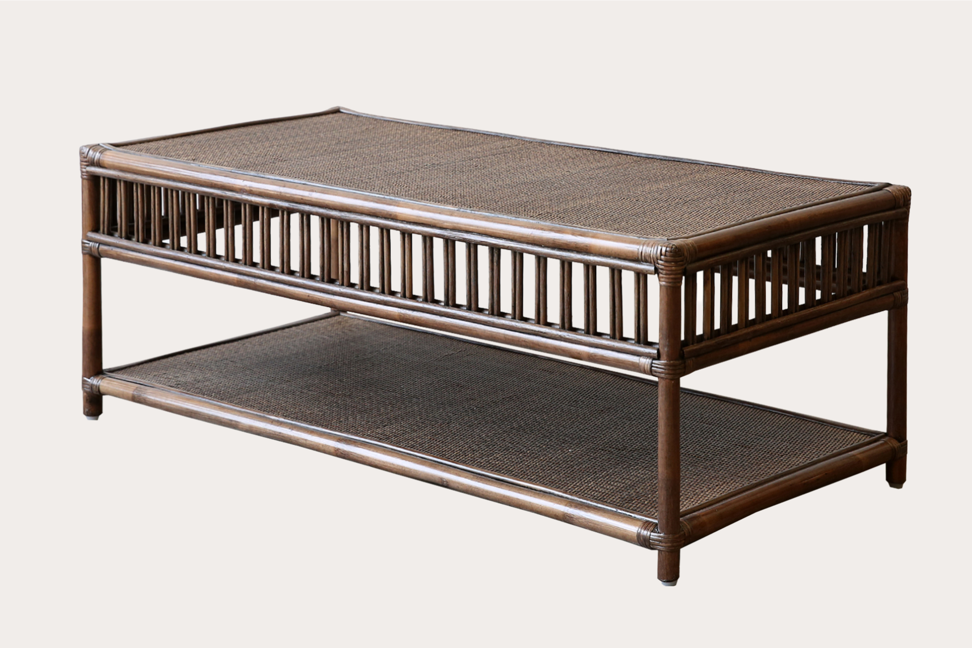President Coffee Table. Brown Wash