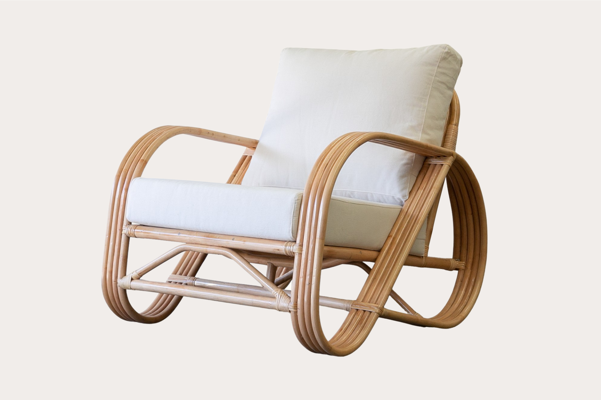 Standard Pretzel Rattan Armchair