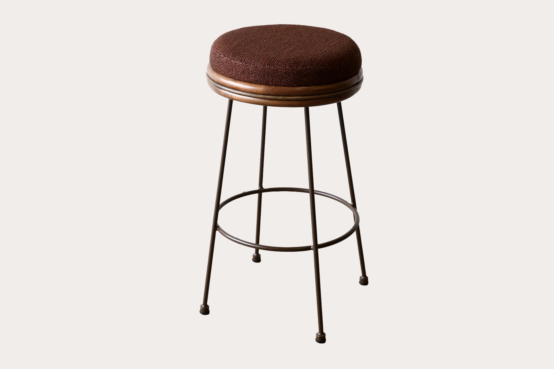 Sake Backless Upholstered Barstool - Casa Legs