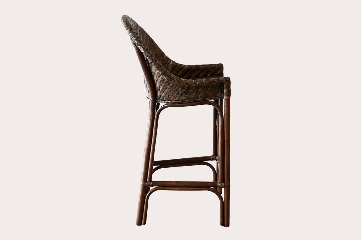 Sienna Barstool. Brown Wash