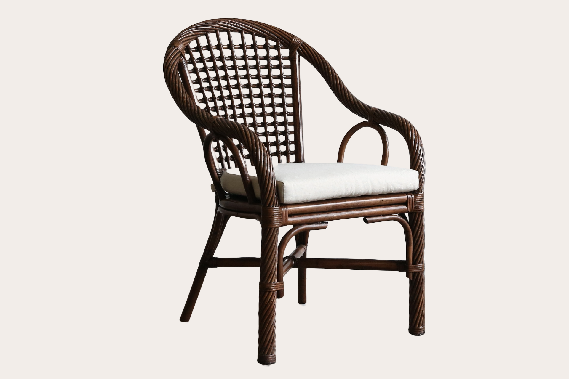 Lucia Dining Chair. Brown Wash