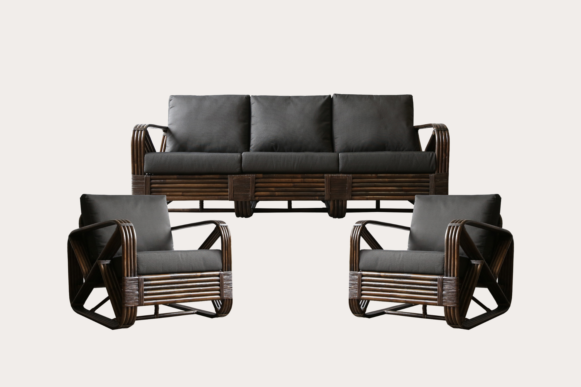 Style 473 - 3 Seater Lounge Suite. Tobacco