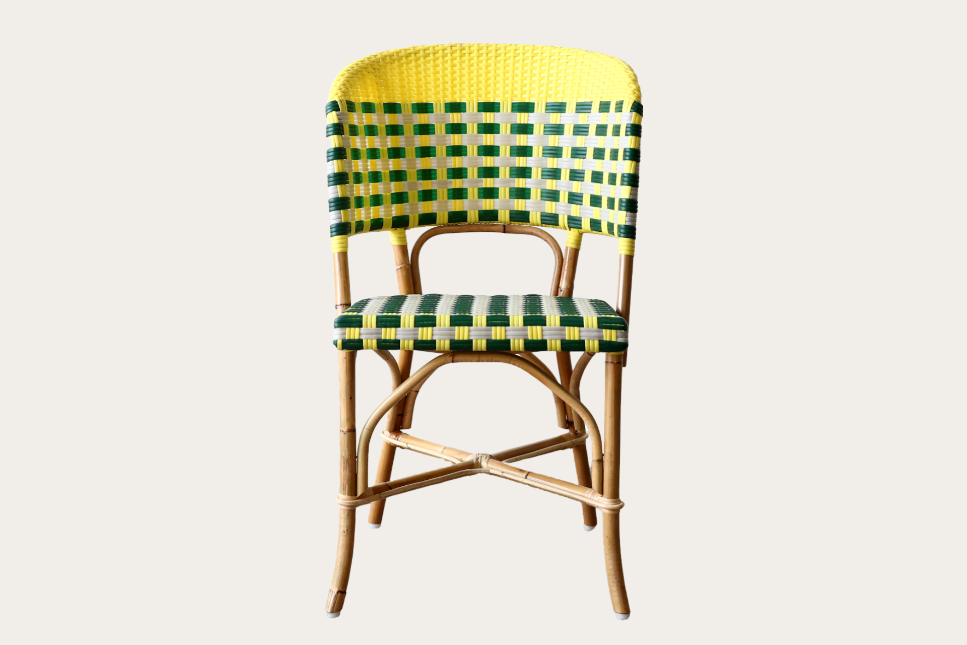 woven dining chairs in cafe weave like paris design